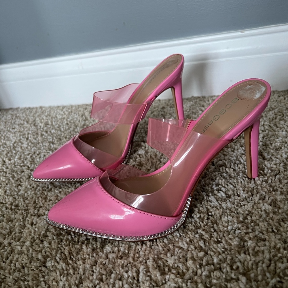 BCBGeneration Pink Pointed Heels
